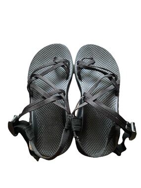 Chaco ZX/2 Sandal Womens Size 8  Dual Strap Black Classic Toe-Loop